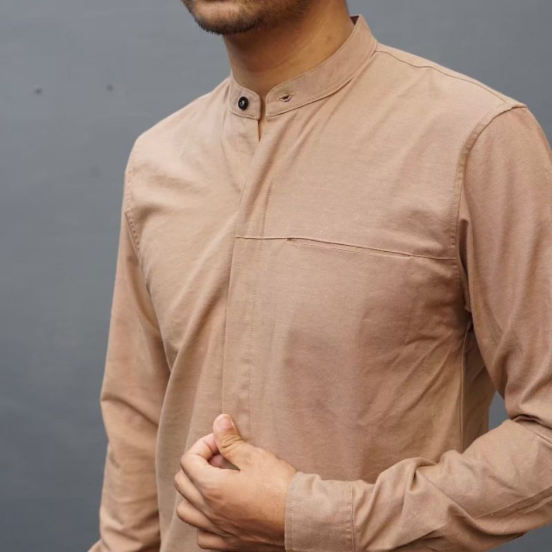 AL HABSYI Baju Koko kurta Alhambra l Kurta Alhambra lengan panjang l Koko Qurta l Qurta Pria l Qurta lengan panjang l kurta pria lengan panjang polos warna Coksu I BAJU MUSLIM TERBARU 2022 Kurta Alhambra seri KAL 003