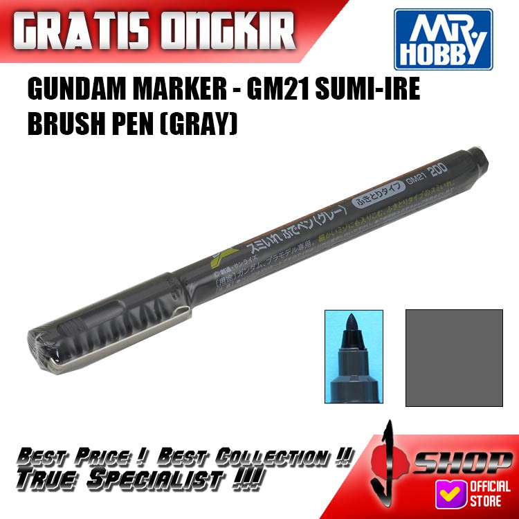 

Gundam Marker - GM 21 / GM21 Sumi-ire Brush Pen (Gray)