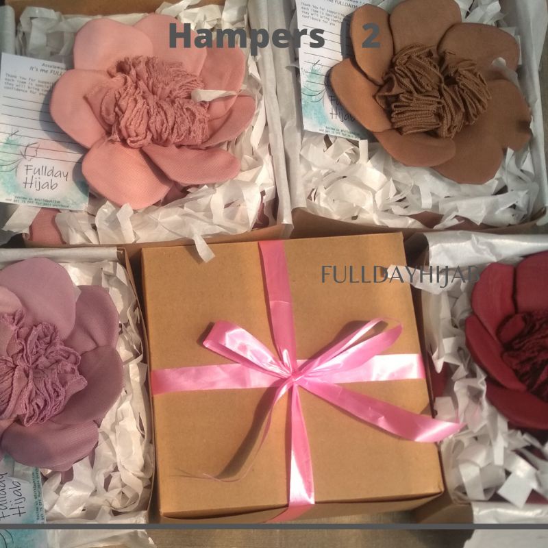 

(GROSIR) PAKET LENGKAP HAMPERS HIJAB BELLA BISA PILIH WARNA