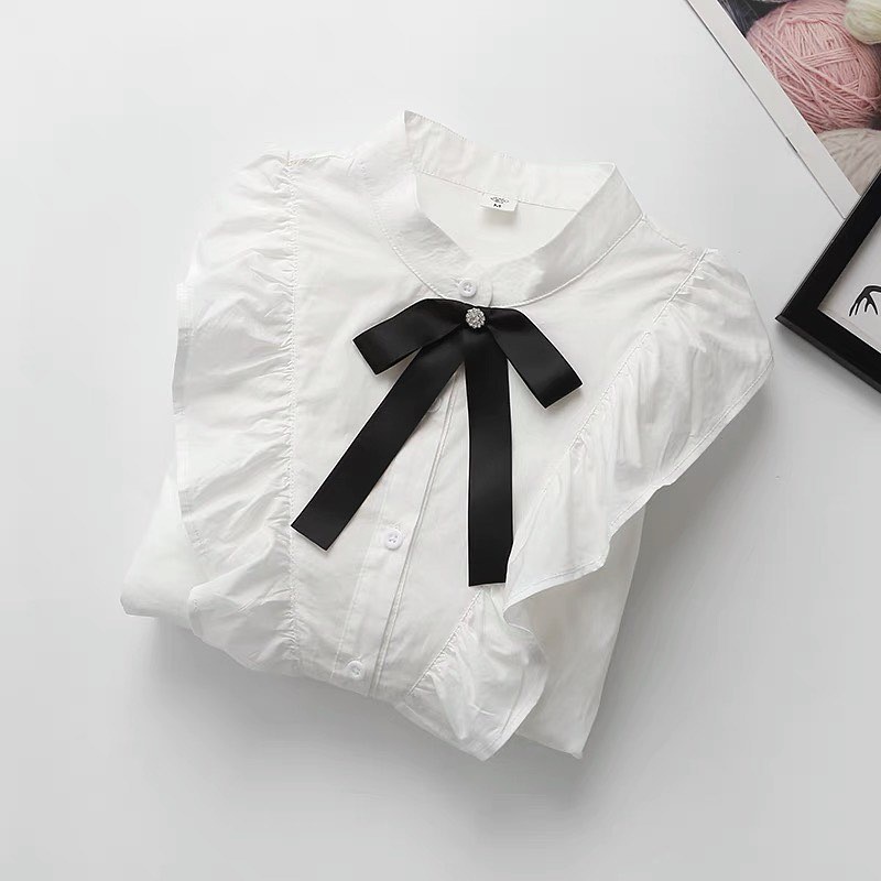 BLACKBOW SHIRT - blouse korea / korean style / daily blouse / blouse hits / grosir blouse