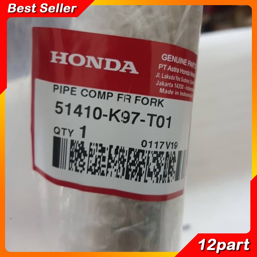 PIPA AS SKOK SHOCK DEPAN PCX 150 K97 PCX HYBRID 2018 51410-K97-T01 ORIGINAL