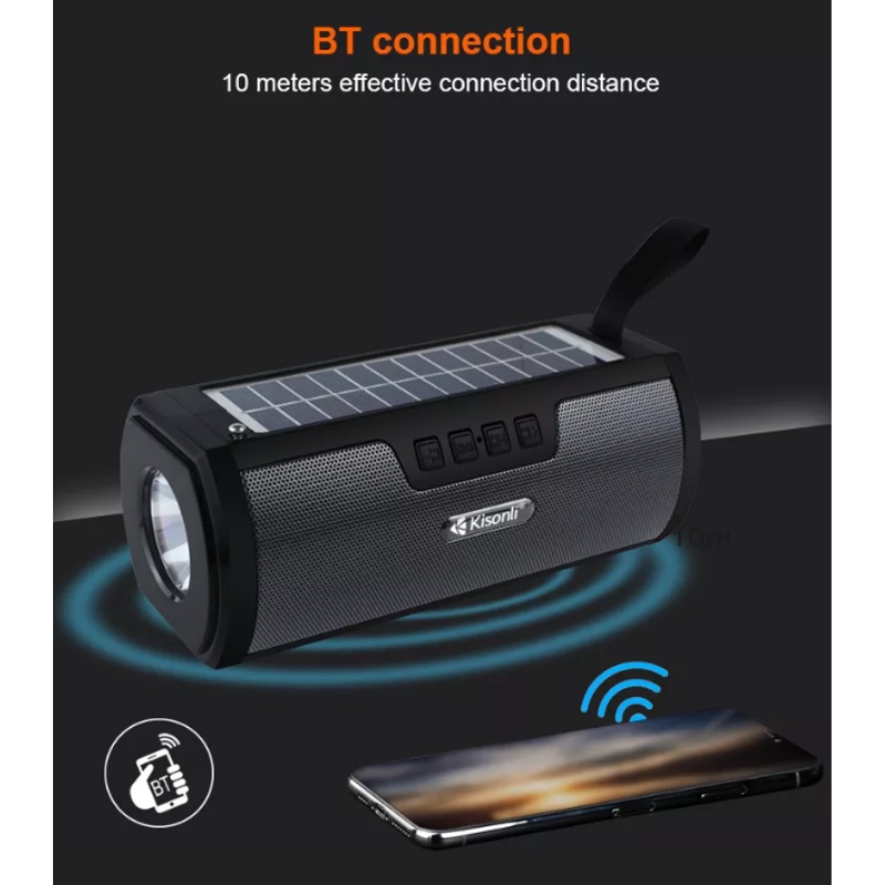 Salon Bluetooth Bt Speaker Portable Mendukung Flashlight Kapasitas Batre 1200mAh -SC16 - ACS