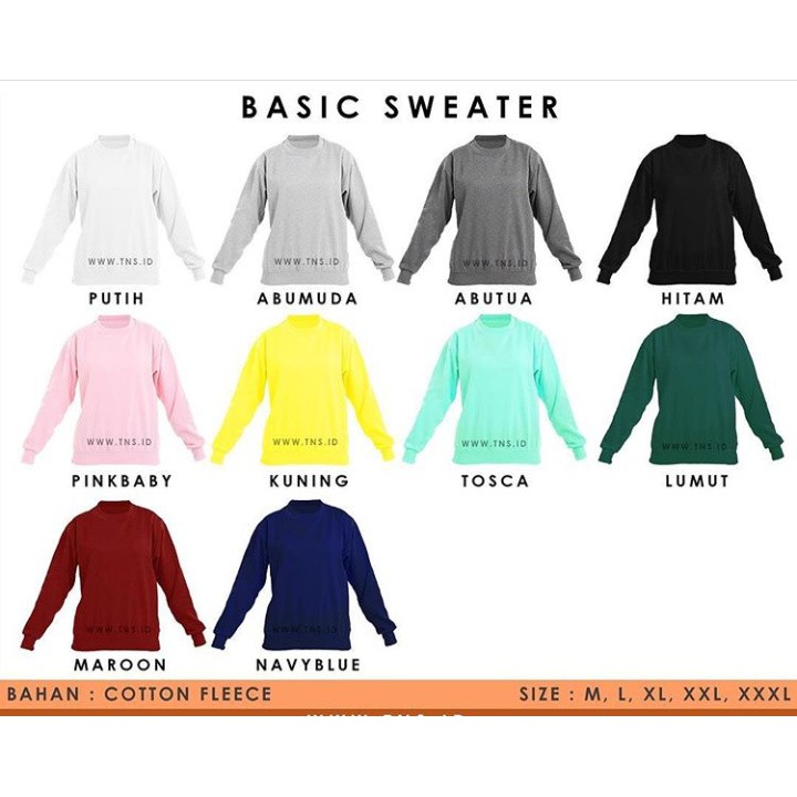 Basic Sweater Polos Unisex