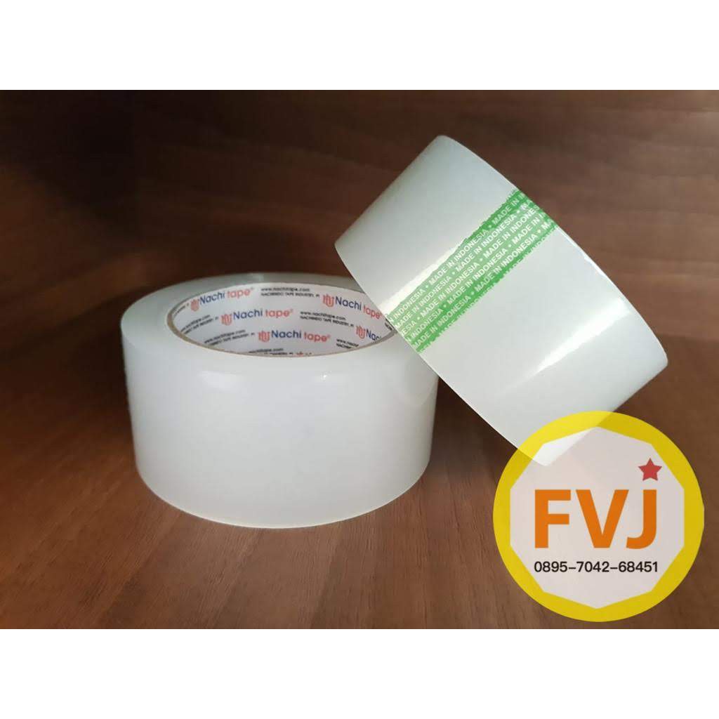 

( isi 6 roll ) Lakban bening NACHI 2 inch 100yard / isolasi / OPP / Plakban naci
