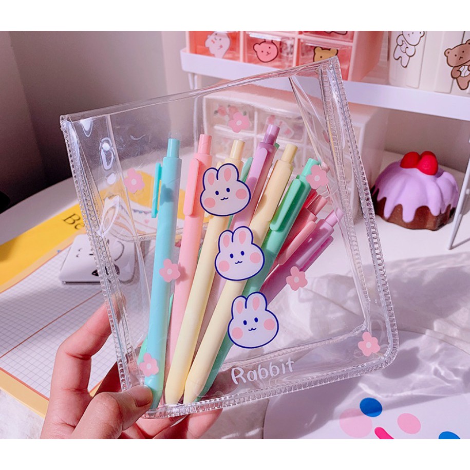 

Map Transparan Pouch Tas Alat Tulis Bening Tempat Penyimpanan Tas Kosmetik Transparan