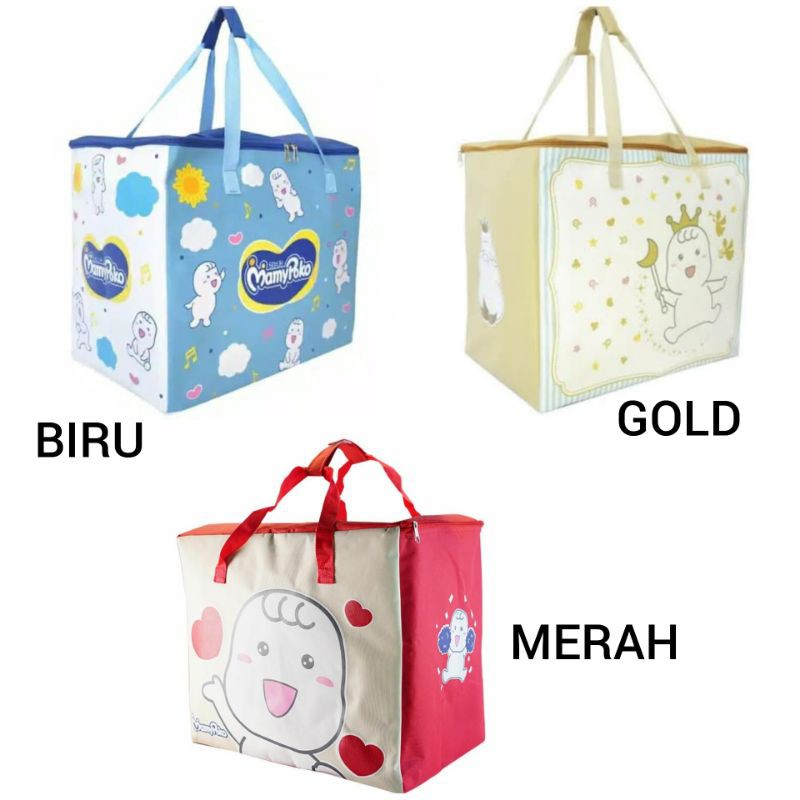 MAMYPOKO Pokojang Large Diapers Bag Tas Penyimpanan Perlengkapan Bayi