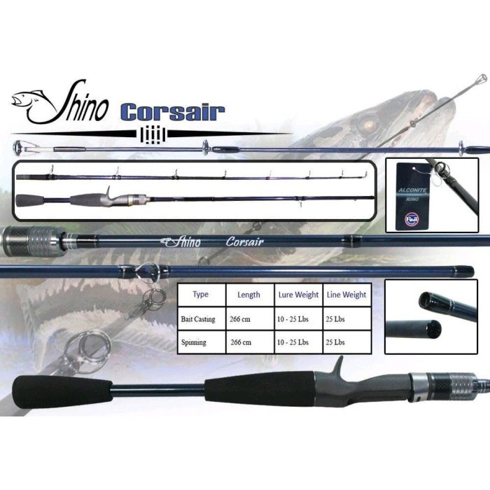 Joran BaitCasting SHINO CORSAIR 266ML Ring FUji