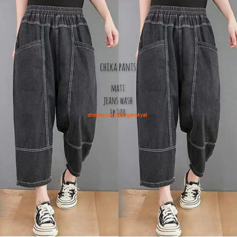 Chika Pants Celana Jeans Ankle OOTD Ngemall Outfit Wanita Terbaru