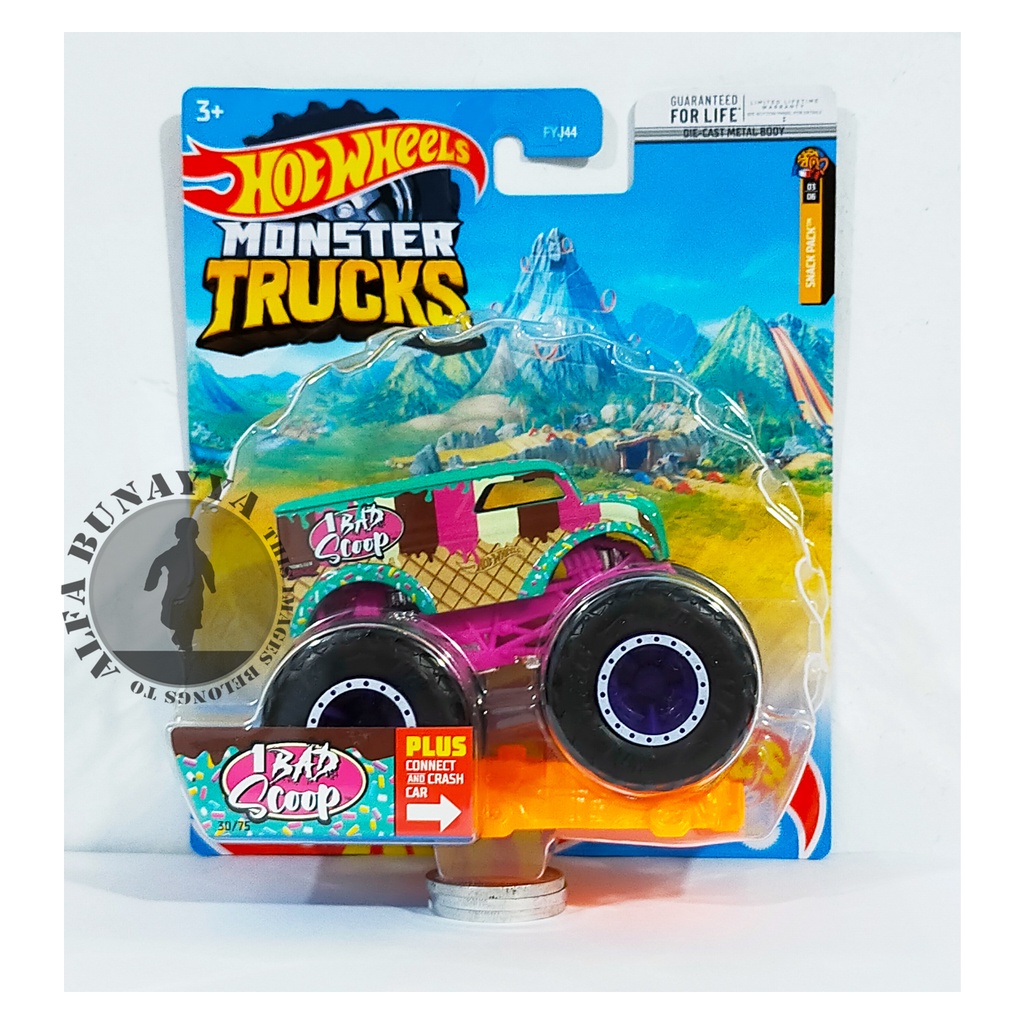 Hot Wheels Monster Trucks - CITY FAST FOODIE - Hotwheels Truck Original - Mainan Diecast Truk