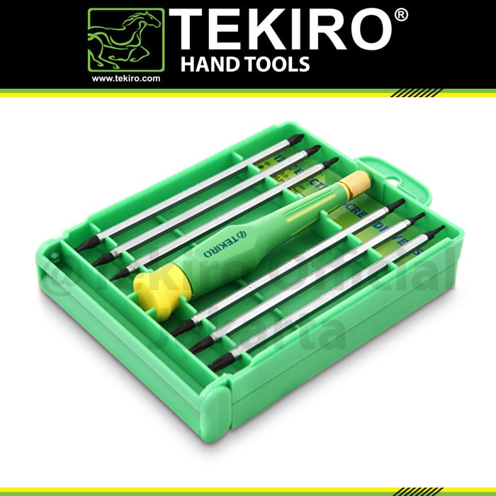 Tekiro Obeng Presisi Set 12 in 1 (Precision Screwdriver) - Obeng Set Elektronik 12 in 1 Tekiro