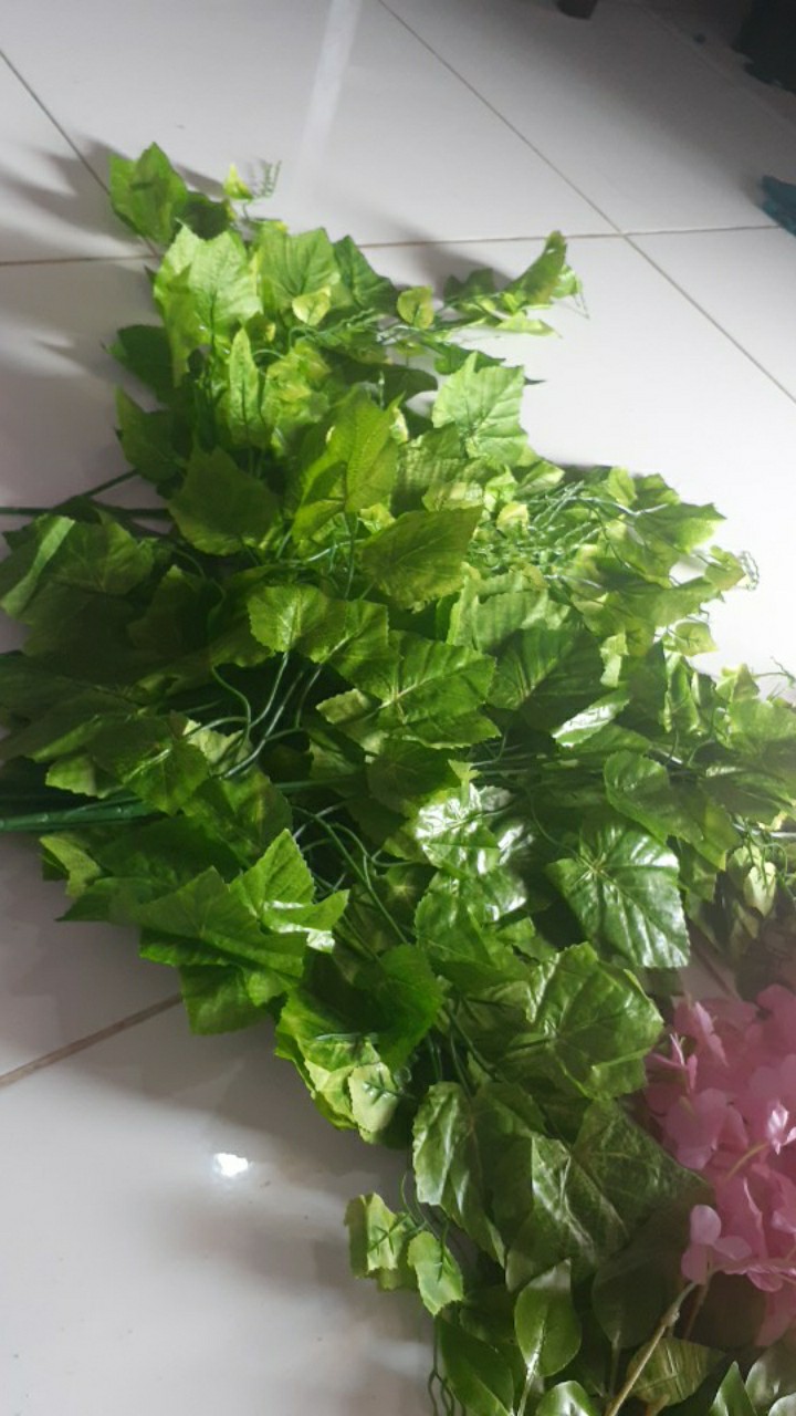 Daun Anggur Ijo - 506 (lusinan) Daun Plastik Daun Artificial Daunhias Daundekorasi Grosirdaunanggur