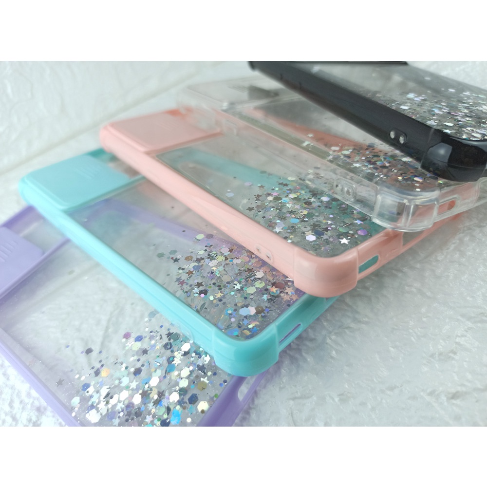 Samsung A02S/A10S/M10S/A20S/A21S GLITTER CASE SLIDE KAMERA PROTECTION/Anti Crack
