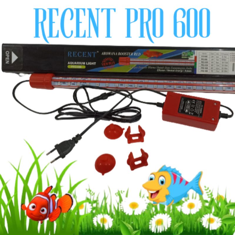 RECENT PRO 600 Lampu arowana view booster red arowana