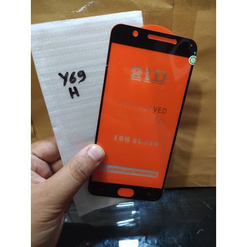 Tempered Glass Premium 5D Y69 Full Layar