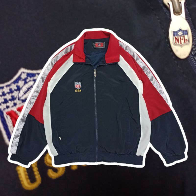 jaket nfl colorblock | nfl vintage | jaket colorblok | jaket olahraga | jaket rare | nfl usa | jaket