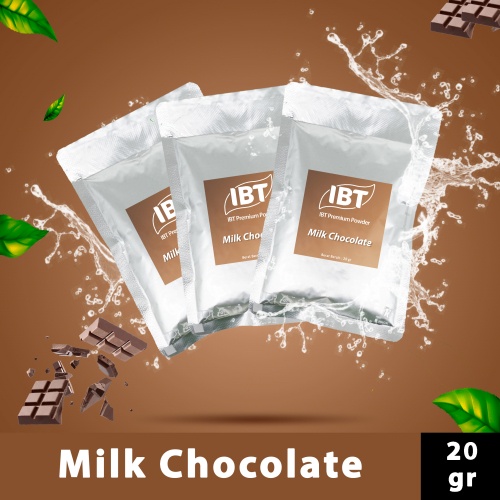 

Bahan Minuman Bubuk Rasa Milk Chocolate. Coklat IBT Premium Powder Sachet