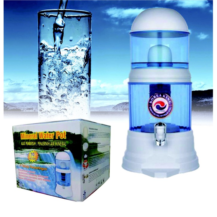 SUPER MURAH - NEW !!! BIO ENERGY MINERAL WATER POT PURIFIER 15 LITRES DISPENSER