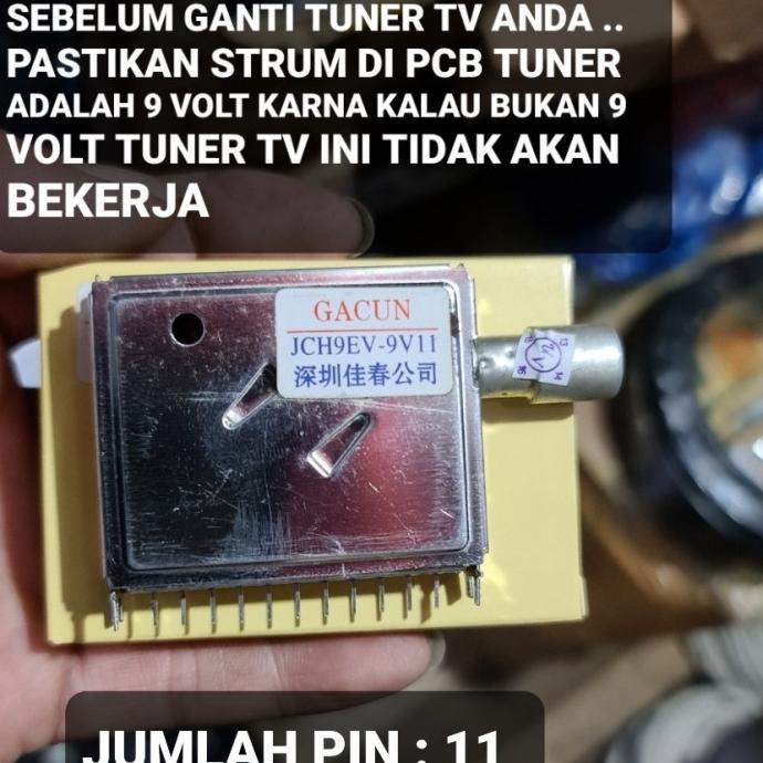 Tuner Canel Siaran Tv 11 6 2 2 3 1 5 7 1 1 2 11 P Pin Kaki 5V 9V 12V