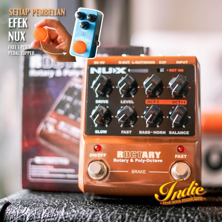 Nux Efek Pedal NUX Roctary Speaker Simulator Octave