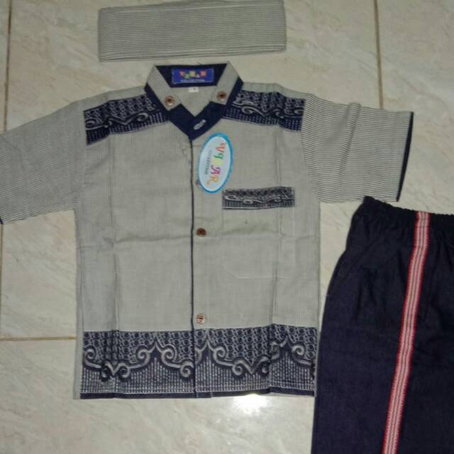 Koko anak lengan pendek/koko vizar 2-3 tahun