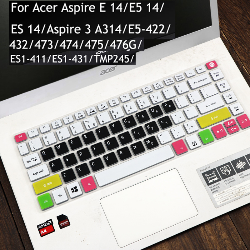 Film Silikon Pelindung Keyboard Laptop Acer Aspire A314-32 E14 E1 E5 Es 14 Travelmate P249 422 432 473 474 475 476g 14 &quot;