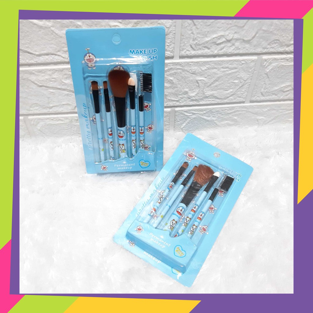 1128 [1set] Kuas make up muka / Kuas brush hias wajah
