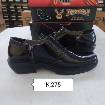 Sepatu kulit PDH Polri TNI security guard PNS sepatu kerja formal tampil lebih keren