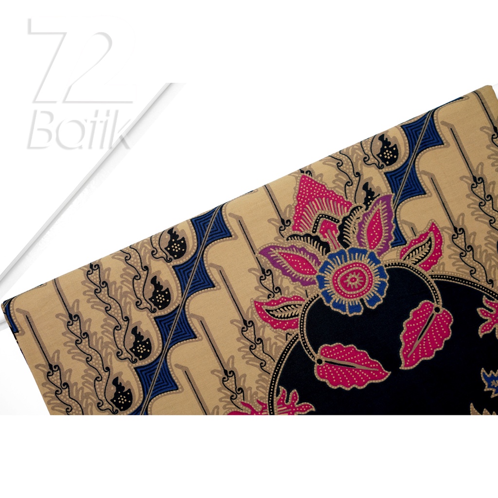 KAIN BATIK PREMIUM Bahan Katun Motif Parang Warna Biru 721910 Cap 72 Jarik Jarit Samping Kebat Panjang Batik Katun Modern Premium Bahan Seragam Batik Pernikahan Kantor Keluarga Murah Kamen Jadi Batik Bali Lembaran