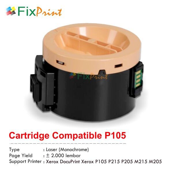 Cartridge Compatible Xerox P105 P215 P205 M215 M205 Monochrome Murah