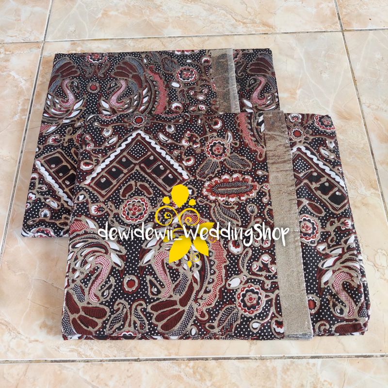 1set Jarik + Blangkon Pengantin, Motif Bebek Kembar