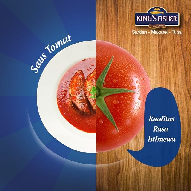 King's King Fisher Sarden Saos Saus Tomat 425 gram gr G / 425gr