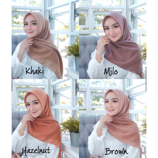 1KG MUAT 12PCS | JILBAB BELLA SQUARE / JILBAB SEGIEMPAT BELLA SQUARE