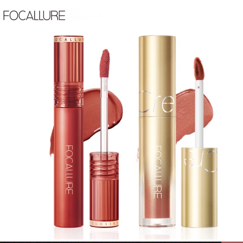 FOCALLURE Tahan lama Jelly-Clear Long Wearing Lip Tint &amp; Hydrating Air Mist Lip Cream-2PCS