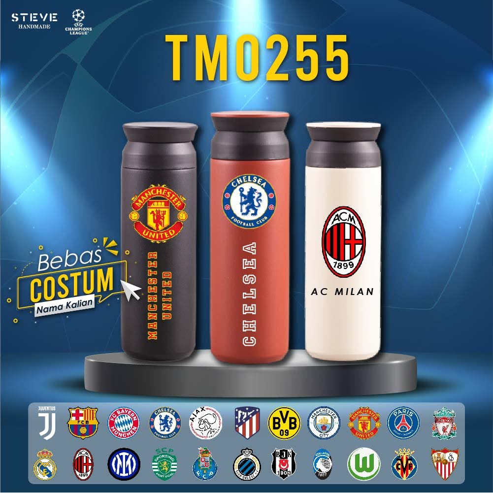 Botol minum Design Champion League Edition tumbler