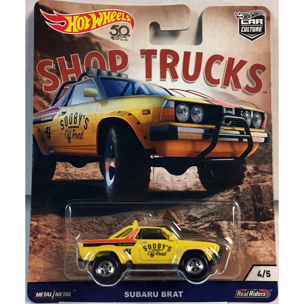 Hot Wheels Car Culture Shop Trucks Subaru Brat Hotwheels Mainan Mobil-mobilan anak