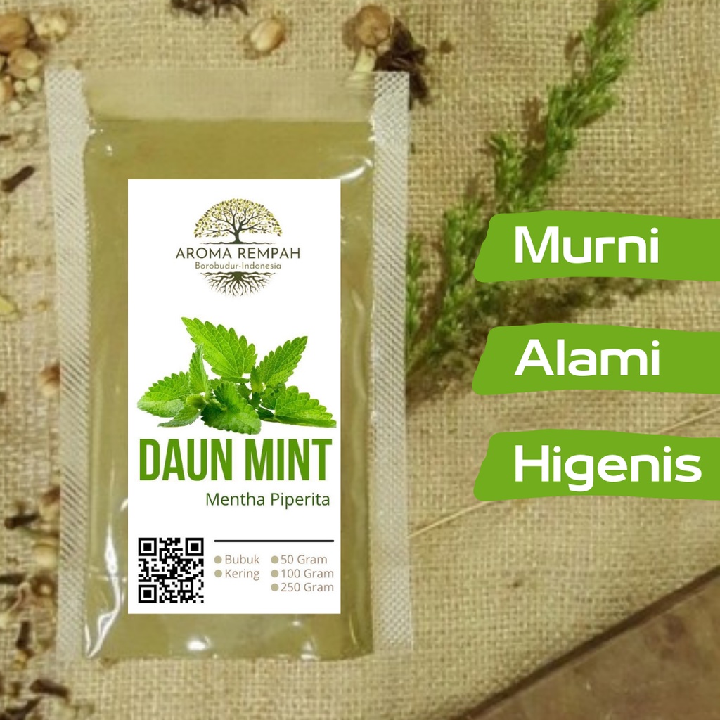 

DAUN MINT BUBUK MURNI - Mentha - HERBAL - JSR - REMPAH