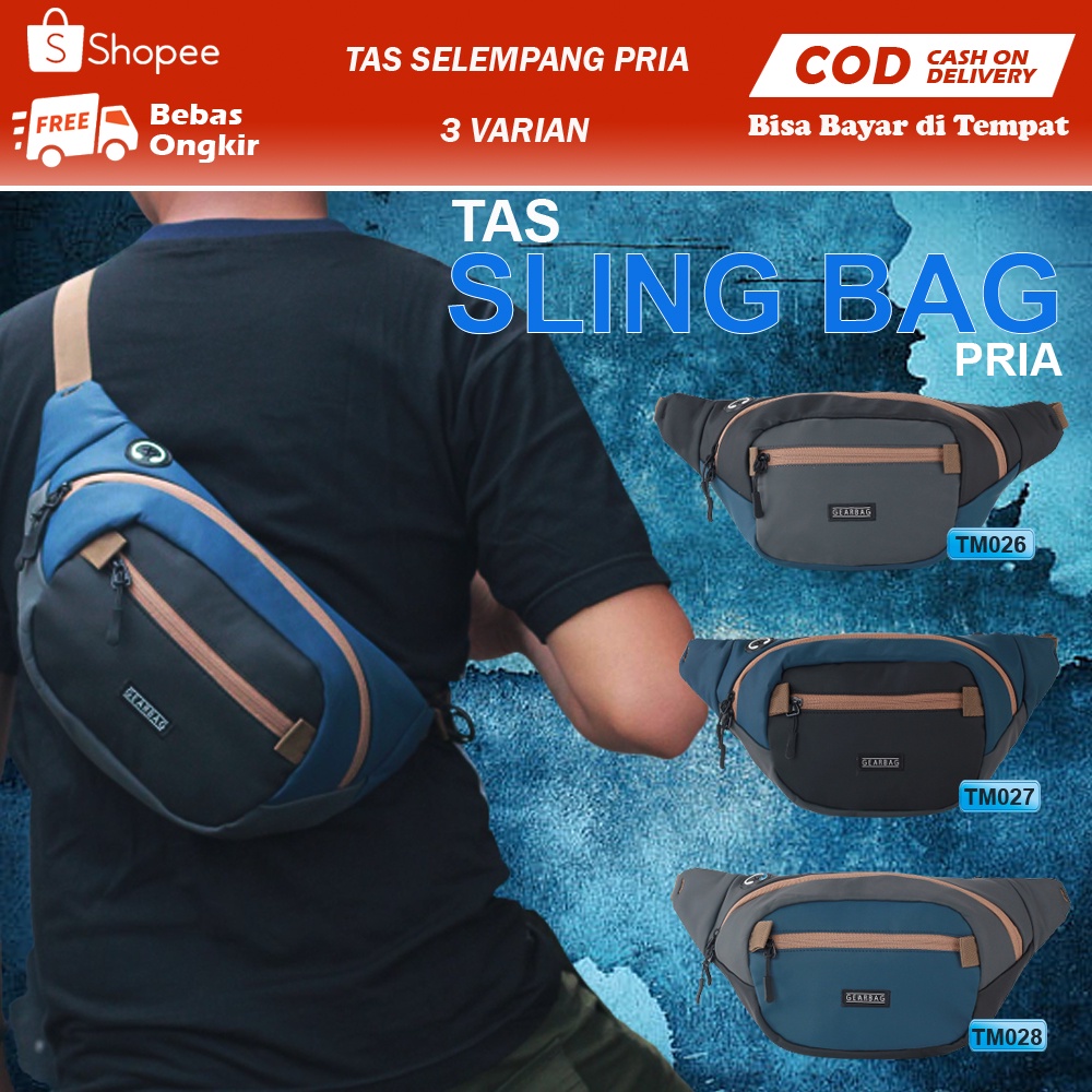 TAS SELEMPANG PRIA / COWOK TAS SLEMPANG TAS WAIST BAG TAS SLINGBAG BAHU PRI ORIGINAL /TM026/