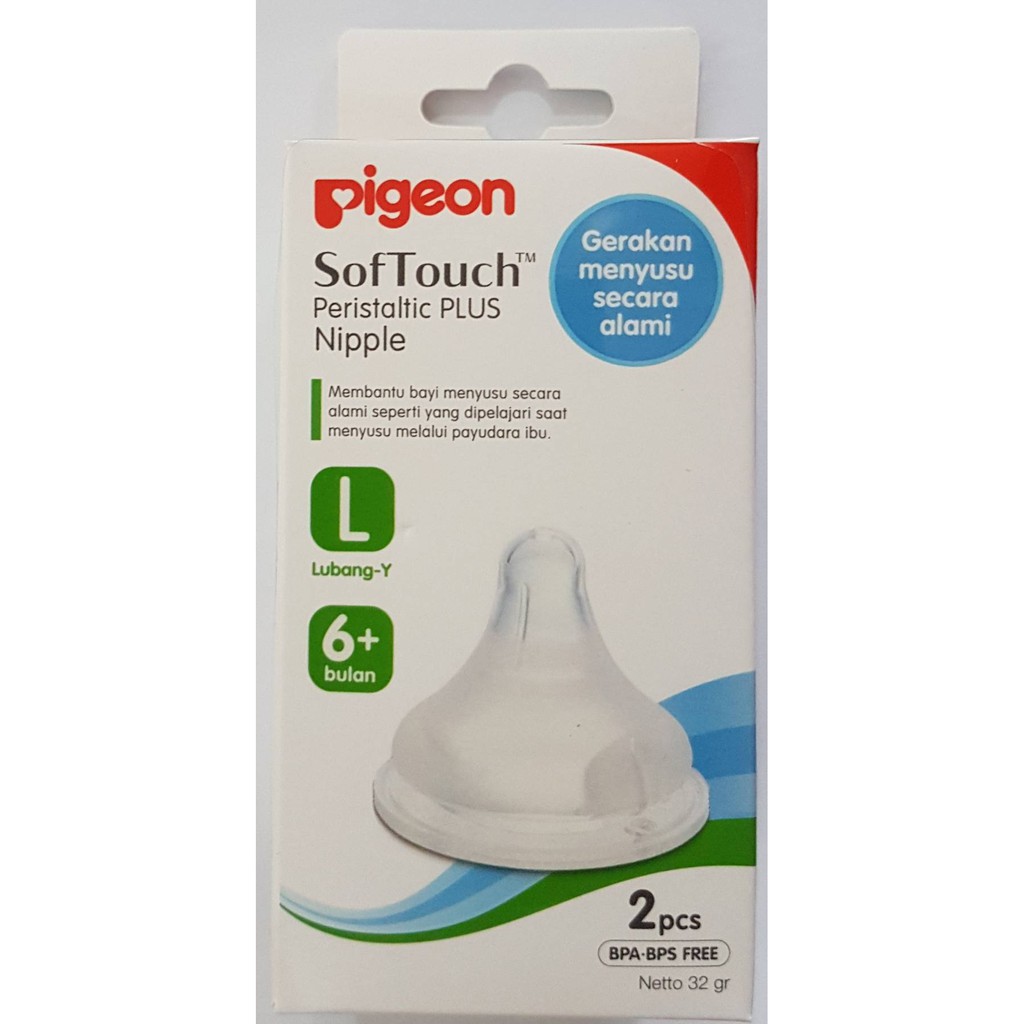 Pigeon Softouch Peristaltic Plus Nipple L isi 2 pcs