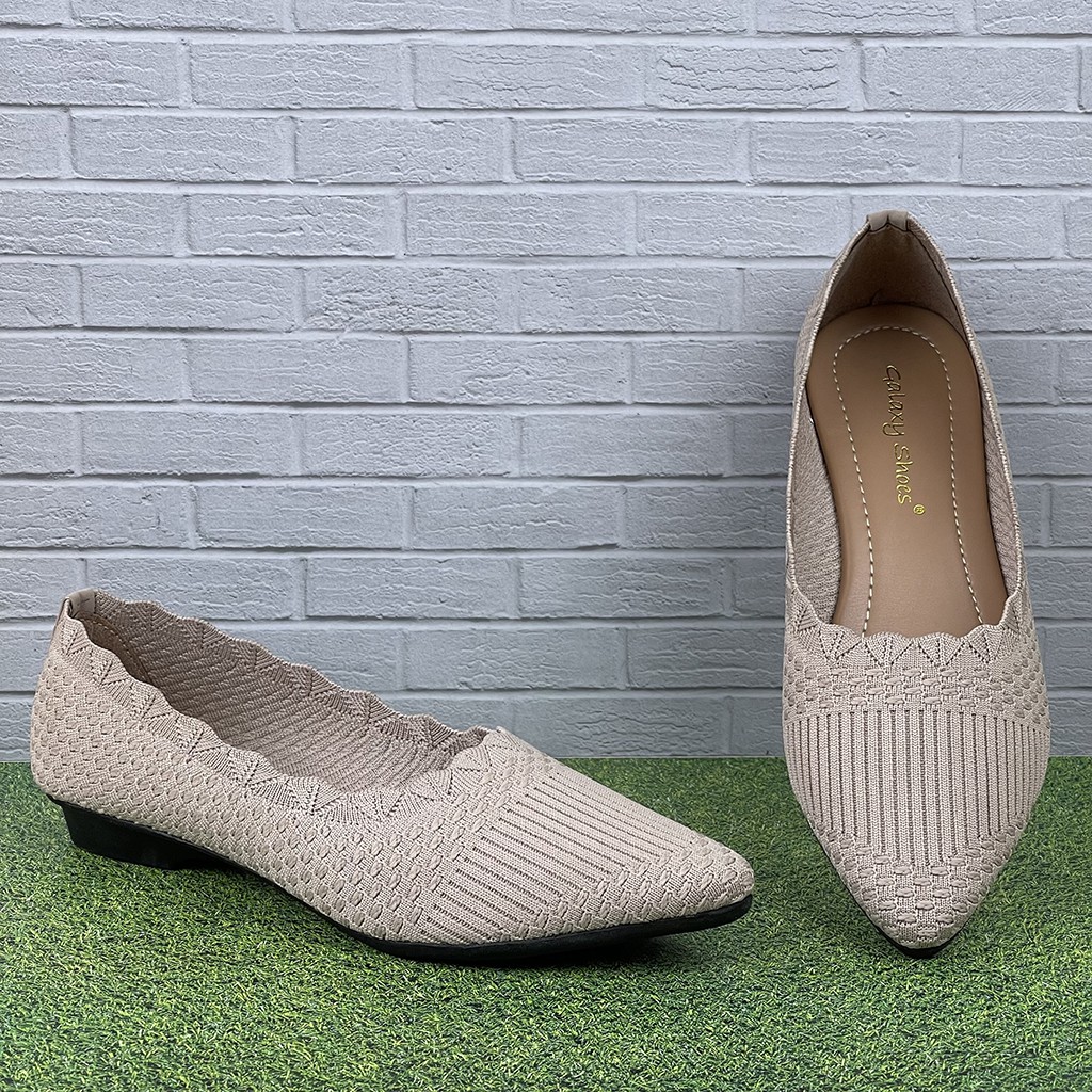 Sepatu Flat Wanita Rajut Impor LC12 - CLARENZO