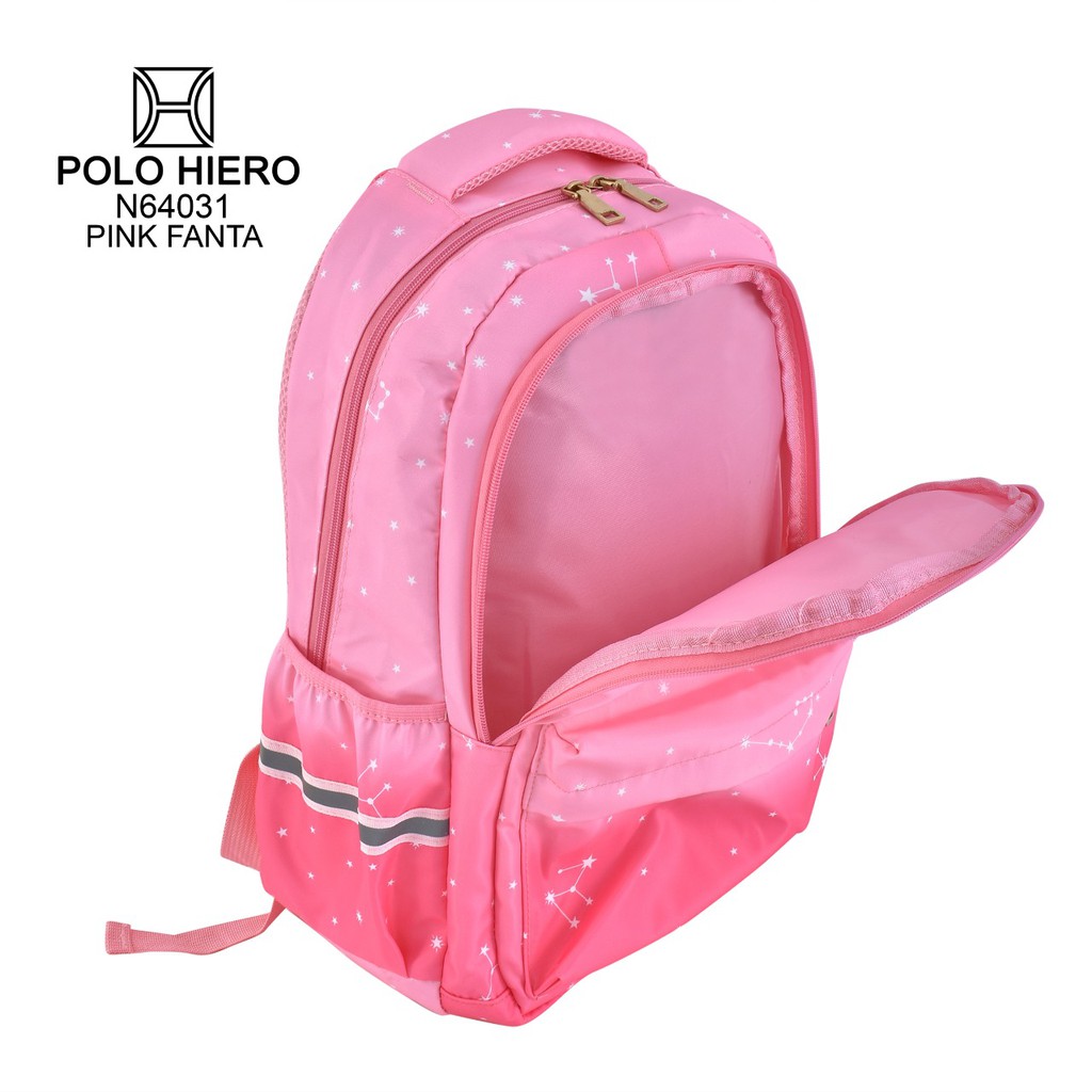 (RF) Ransel Fashion Wanita Ransel Polo Hiero N64031 Tas Sekolah Fashion Tas Fashion