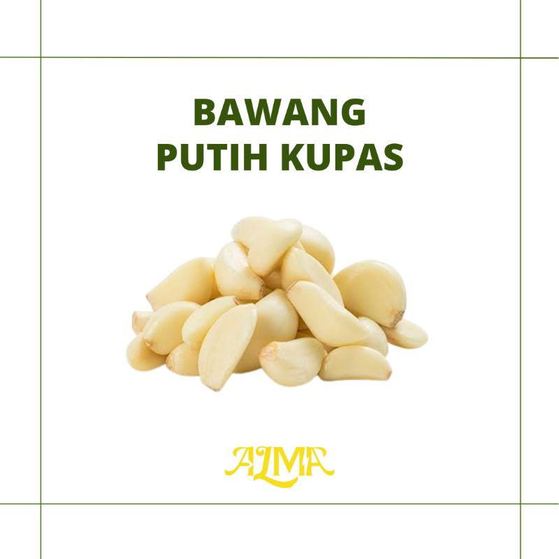 

Bawang putih kupas / sayuran fresh