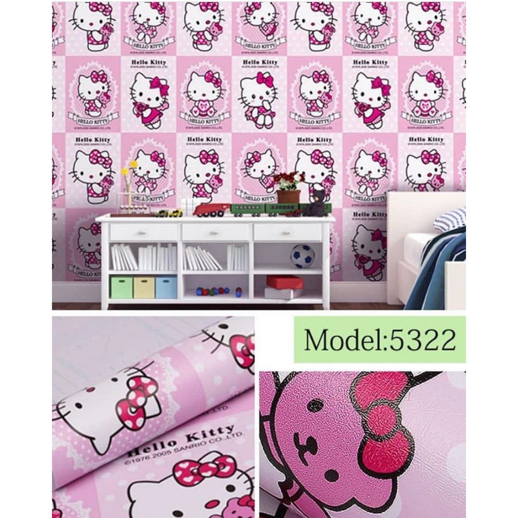 Wallpaper Dinding Hello Kitty Kotak