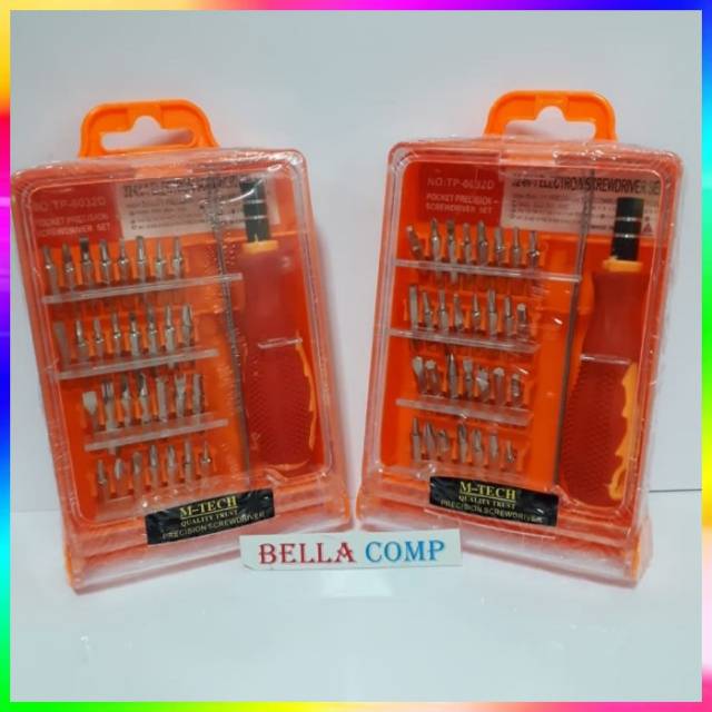 M-TECH obeng set lengkap serbaguna buat HP, Laptop 32in1,Obeng universal,obeng hp,obeng laptop