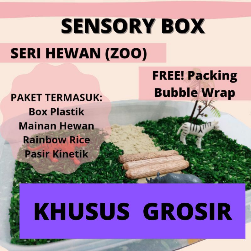 Mainan Anak Perempuan Edukasi Montessori Sensory Box Khusus Grosir Premium By Zamkids