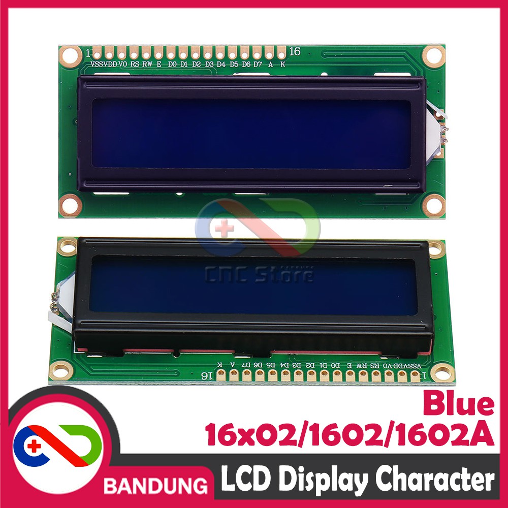 LCD CHARACTER 16X2 1602 5V BLUE BACKLIGHT MODULE