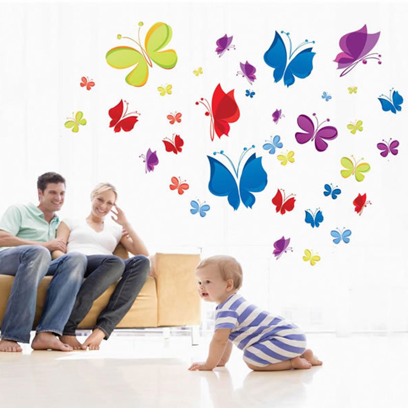 RELIZA WALL STICKER / Stiker Dinding KUPU KUPU BUTTERFLY JM7271