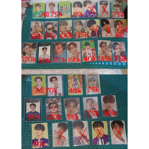 Ready photocard Jeno, Jaemin Official Hello future, hot sauce, jewel, universe, uc, dreaming, ar sel