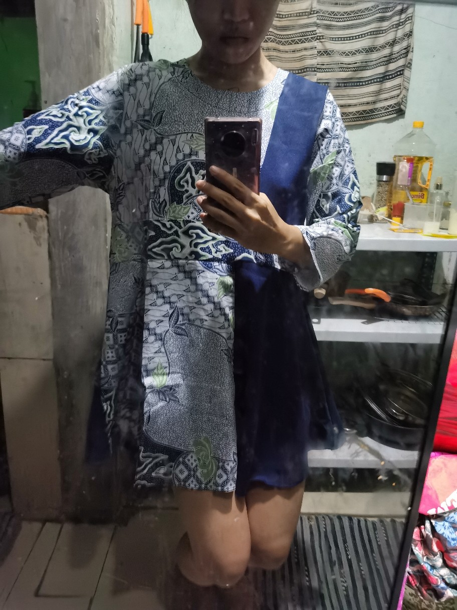 Batik Dolby Dolbi Dobby Doby Tenun Sutra Tulis Katun Atbm Baron Atasan Batik Wanita Sogan Srg308
