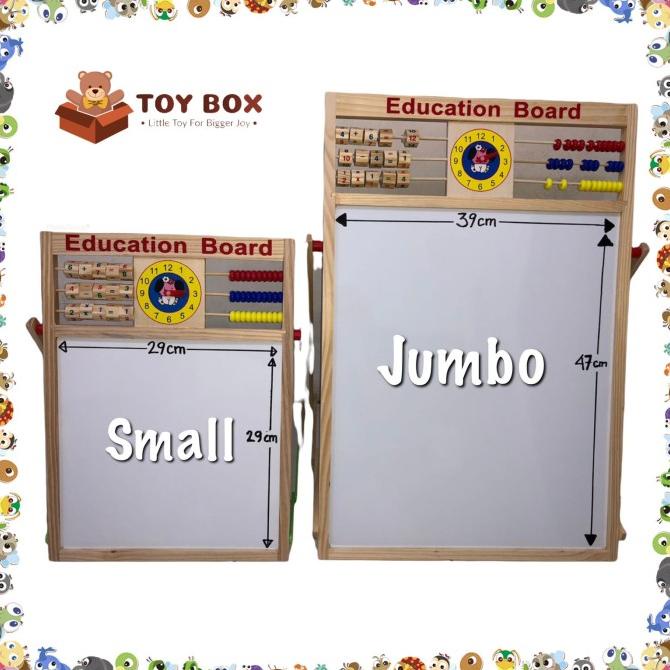 

Office & Stationery | Alat Tulis | [Size Jumbo] Education Board 2 In 1- Papan Tulis Edukasianak Magnetic | Best Seller