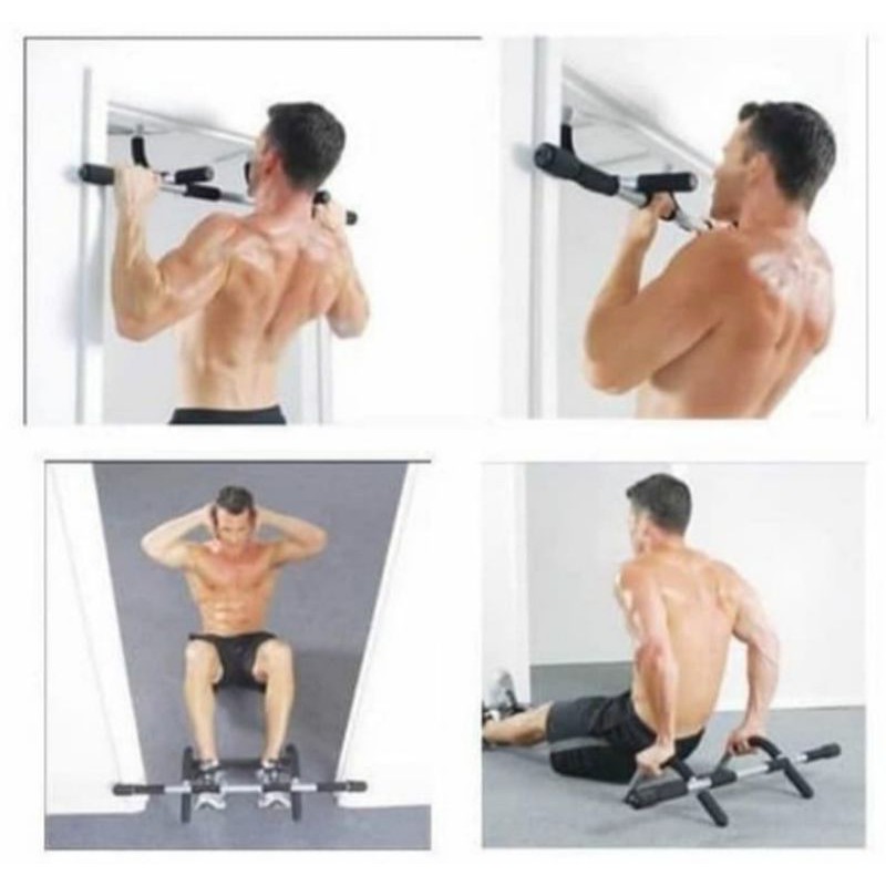 Pull Up Bar Door Chinning Up Alat Pull Up Pintu Di Rumah Perlengkapan Fitness Iron Gym Portable